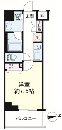 デュオステージ鷺ノ宮の物件間取画像